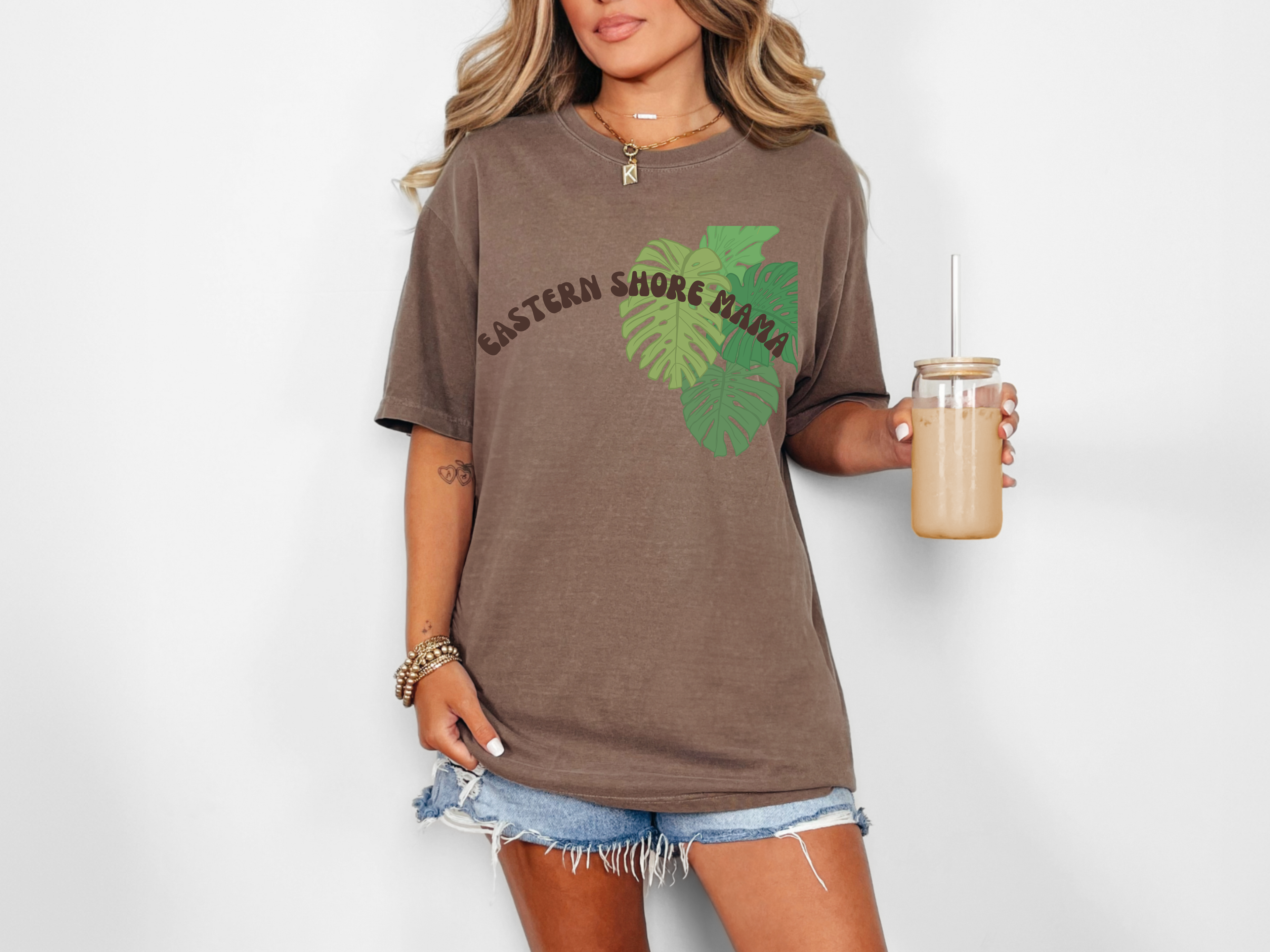 Eastern Shore Mama Monstera Tee